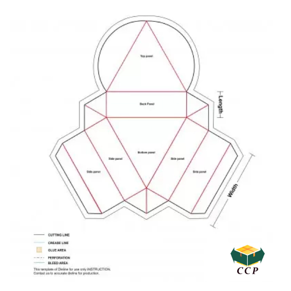 Triangular Tray & Lid INNER