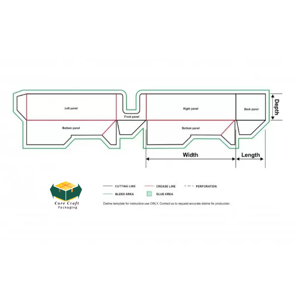 CUSTOMIZED FRONT CUT OUT TRAY BOXES FOR DISPLAY INNER